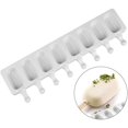 thumbnail image 4 of Juego de moldes de silicona para paletas heladas, moldes reutilizables para paletas heladas con palos de madera, ideal para pasteles, 8 cavidades Xemadio LL-1103, 4 of 6