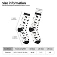thumbnail image 2 of Fotbe Border Collie Dog Pattern Long Socks for Men & Women – Breathable & Stretchy Compression Socks, Ideal for Running, Travel, and Everyday Wear Size 5-11, 2 of 6