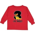 thumbnail image 3 of Inktastic 3rd Birthday Dinosaur Party Boys Long Sleeve Toddler T-Shirt, 3 of 5