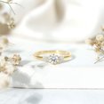 thumbnail image 4 of Rosec Jewels Lab Grown Diamond Promise Engagement Ring (5 mm, EF-VS Quality) - Ready to Gift, 14K Yellow Gold, US 12.00, 4 of 9