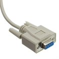 thumbnail image 2 of CableWholesale.com - Null modem cable - DB-9 (F) to DB-9 (F) - 25 ft - molded, thumbscrews - beige, 2 of 3