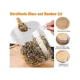 thumbnail image 4 of Glass Jars with Bamboo Lid & Spoons, with Airtight Lid, 15 Oz/450ML Glass Food Storage Containers 9, 4 of 5