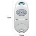 thumbnail image 2 of Mando a distancia universal para puerta de garaje PingGoo, transmisor de llave portátil, compatible con Cam Top 432NA/432EE/432 EV/432M, 4 unidades, color blanco., 2 of 5