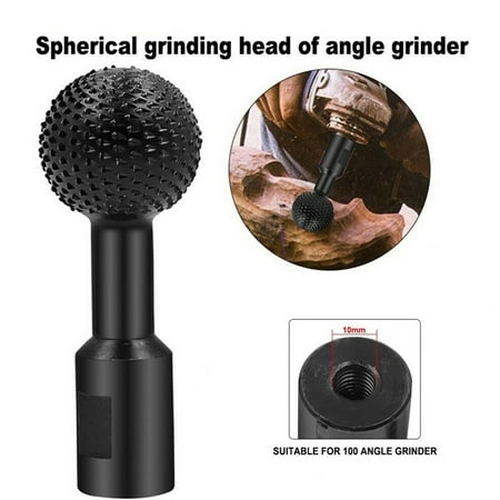 

BAMILL Spherical Spindles Wood Gouge 10mm Ball Gouge Carving Tool for 100 Angle Grinder