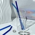 thumbnail image 1 of PENGXIANG Straight Bend Glass Straws Set Lightweight Smooth Edge Straws for Tea Coffee Shop Dorm Homes, 1 of 5