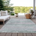 thumbnail image 6 of Addison Rugs Chantille Indoor/Outdoor Transitional Stripes Seafoam Washable Rectangle Rug, 2'6" x 3'10", 6 of 6