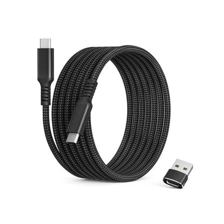 Quyaojz USB Type C to C 60W Cable with USB Adapter 4.5M,Power Delivery Fast Charging PD Charger Cord for MacBook,iPad Pro Air 4th 5th Mini 6th Gen,Samsung Galaxy Note S24 S25 S26,Z Fold Flip