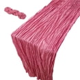 thumbnail image 3 of Table Runner Voile Pleated Wrinkle Gauze Sheer Bohemian Table Flag for Wedding Party Dessert Table Home Decor 35x71 Inches Multicolor by Xuniizn, 3 of 7