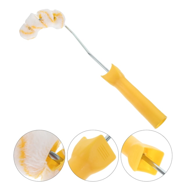 Greenadscape 1 Pc Pipe Paint Brush Tube Brush Yellow Polyester for Homeowners