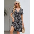 thumbnail image 4 of Vestido Naggoo Summer para mujer 2025 Beach Floral de manga corta, 4 of 6