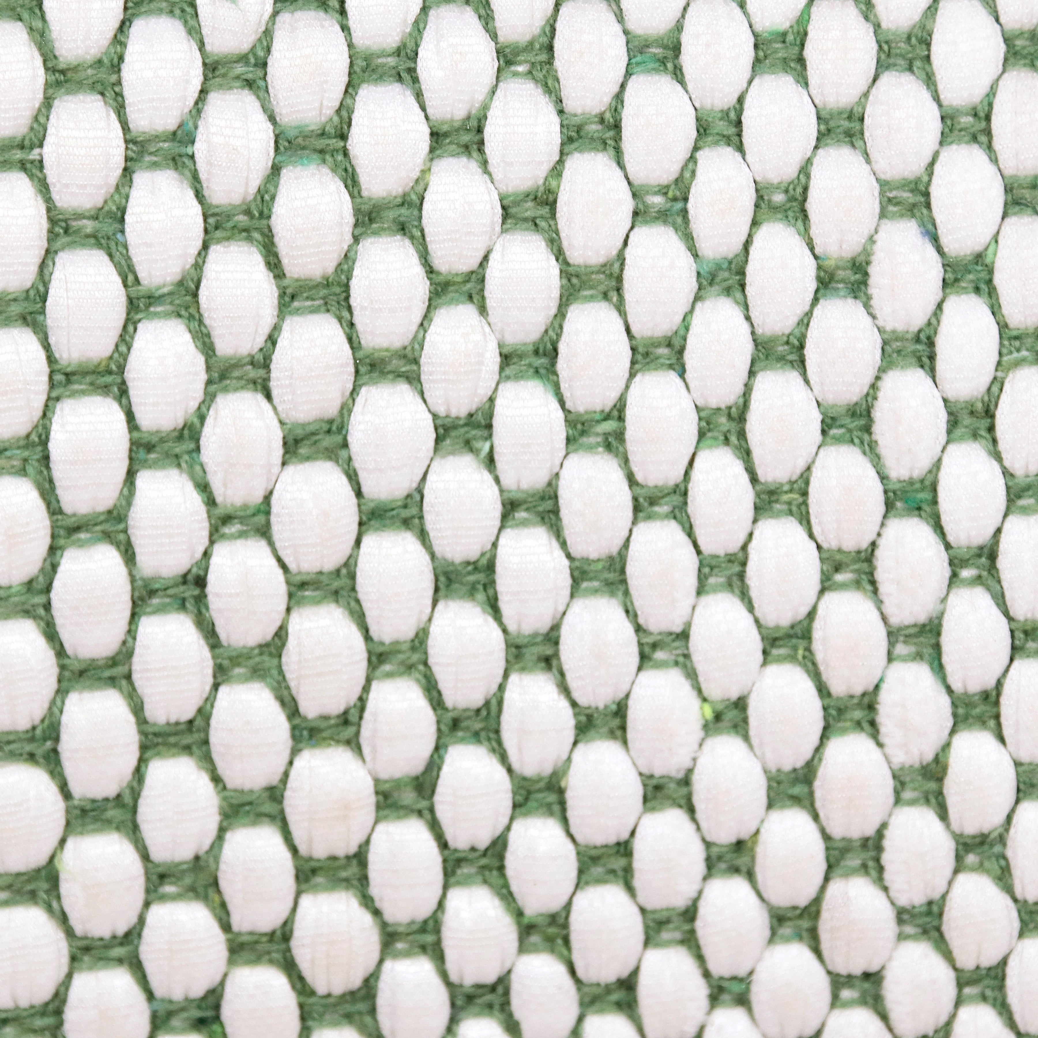 Ox Bay Indoor Striped Handwoven Lumbar Throw Pillow, Jade Green / White, 14" x 36", Count per Pack 1