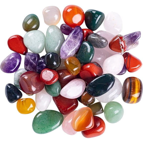 1 Pound Natural Tumbled Stone and Raw Crystal - Healing Gemstone Crystal