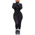 thumbnail image 1 of Slim Jumpsuits with Hidden Zipper Solid Color One-piece Outfit Women Fashion Clothes, 1 of 5