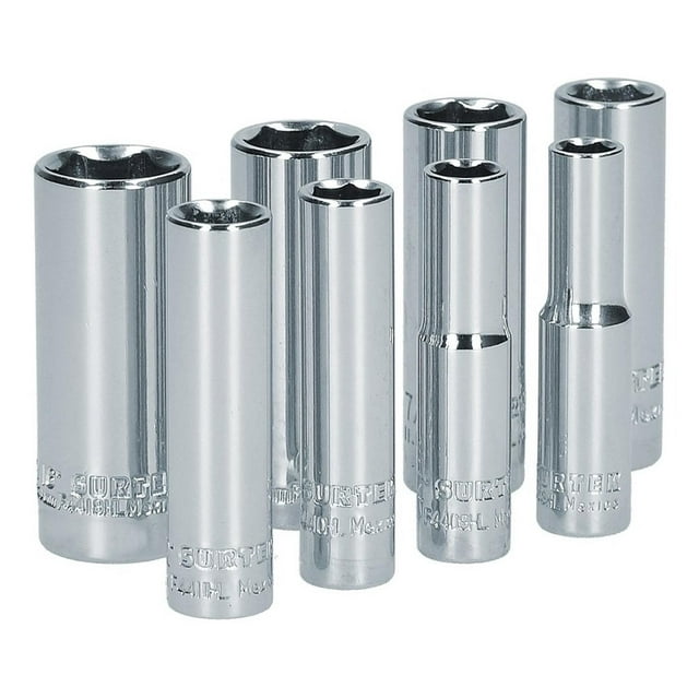 Juego De 8 Dados Largos Urrea Herramientas Profesionales 1/4 Surtek S13S