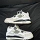 thumbnail image 3 of Ni - ke Size 5 - Ni - ke Air Jordan 4 Retro GS Military Black Men's Shoes - 408452 111, 3 of 5