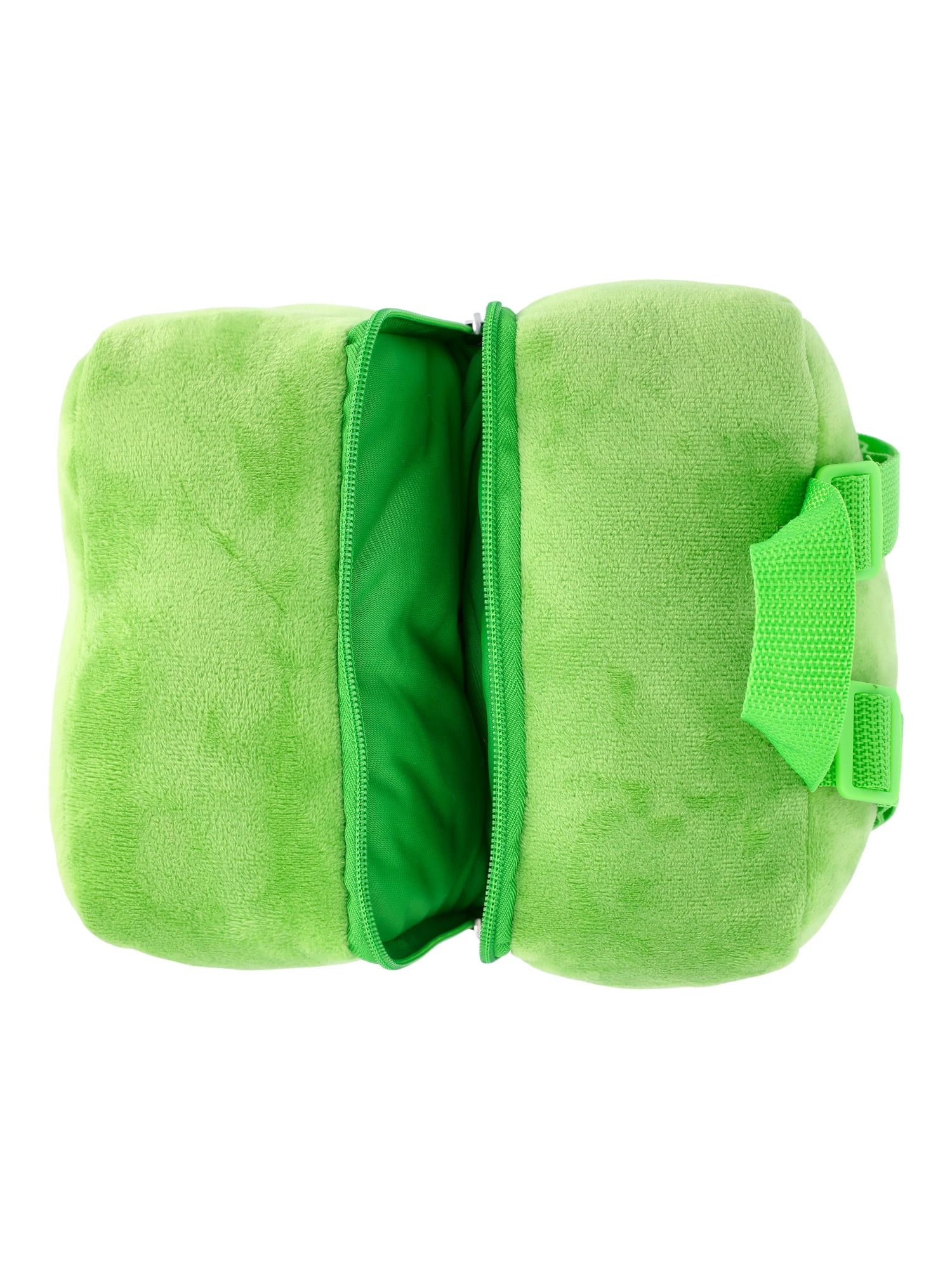 Minecraft Unisex Kids Plush Creeper Backpack, Green