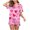 Red, variant on Tnhcen Women's Valentine's Day Heart Print Pajamas Set 2 Pieces Short Sleeve Button Blouse Fashion Shorts Pjs Homewear Set S-2XL