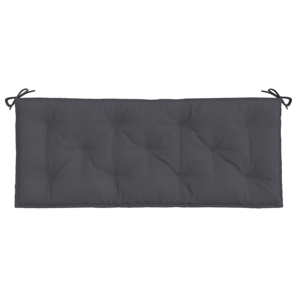 Cojín de banco de exterior Benzara Claire 120 cm gris oscuro