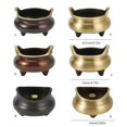 thumbnail image 3 of Classical Chinese Burning Stand with Convenient Carry Handles Three Legged Holder for Cultural Enthusiasts, 3 of 5