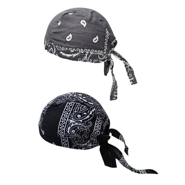Pirate Hats Bandana Beanie a Prueba para , Gris Oscuro Negro