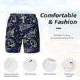 thumbnail image 5 of Lsque Mens Swim Trunks Hand Drawn Rockets Pattern - Bathing Suit Compression Liner - Beach Swim Shorts Swimwear - (S-3XL) - Stretch Quick Dry -X-Large, 5 of 9
