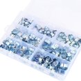 thumbnail image 2 of Pinces de Tuyau Style Injection de Carburant, 140 Pcs Pinces Durables Protection contre la Rouille Design Réglable pour Applications Larges, 2 of 5