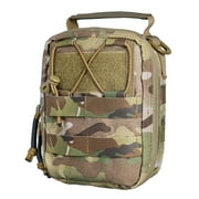 IDOGEAR Tactical MOLLE EMT Pouch Medical Pouch IFAK Utility Pouch Airsoft Hunting EDC Med Bag 500D Nylon