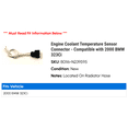 thumbnail image 2 of Engine Coolant Temperature Sensor Connector - Compatible with 2000 BMW 323Ci, 2 of 2