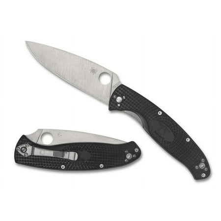 SPYDERCO Resilience Liner Lock Knife 8Cr13MoV Steel & Black FRN C142PBK Pocket Knives