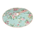 thumbnail image 2 of Kll Vintage Floral Christmas Tree Skirt 48",Party Decorations Farmhouse For Christmas Decorations Holiday Party, 2 of 8