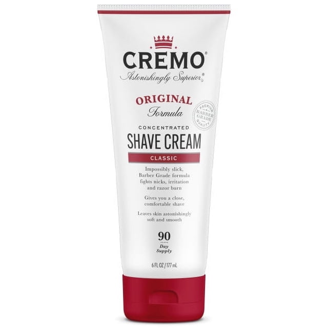Cremo Crema de Afeitar Concentrada para Hombre 6 Fl Oz, Aroma Clásico