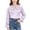 Purple#1, variant on Girls Long Sleeve Ruffle Collar Shirt Scalloped Collar Button Blouse Layered Ruffle Bib Puff Cuffs Toddler Kids School Daily Party Wear Blouses Tops