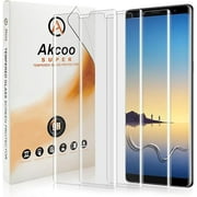Akcoo[3 Pack Galaxy Note 8 Screen Protector full coverage,UV Liquid Tempered Glass[Sensitive Touch][Scratch Repair] for Samsung Note8
