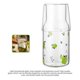 thumbnail image 3 of Vaso De Vidrio Hervidor Estilo Breve Fruta Taza Impresa Bebida Transparente Calix Con Tapa 550 Ml Y 275 Ml Vaso De Bebida Fría Taza De Vidrio De Borosilicato Para Bebida Jugo Agua Yuarrent HA027508-02, 3 of 7