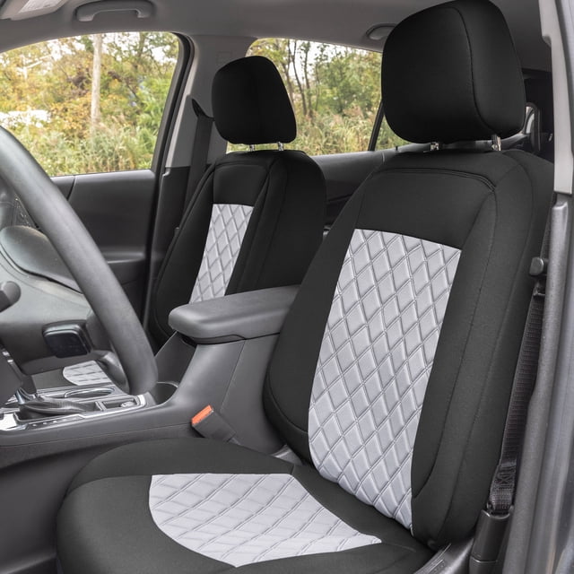 FH Group Neoprene Waterproof Custom Fit Seat Covers for 2018-2021 Chevy Equinox Front Set