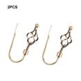 thumbnail image 3 of Advancent Barra de cortina de moda de Metal para tratamiento de ventanas elegante, ganchos para cortina, accesorios Tratamientos de ventanas estilo 3, 3 of 6
