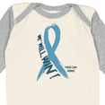 thumbnail image 4 of Inktastic We Will Win Against Prostate Cancer Ribbon Boys or Girls Long Sleeve Baby Bodysuit, 4 of 5