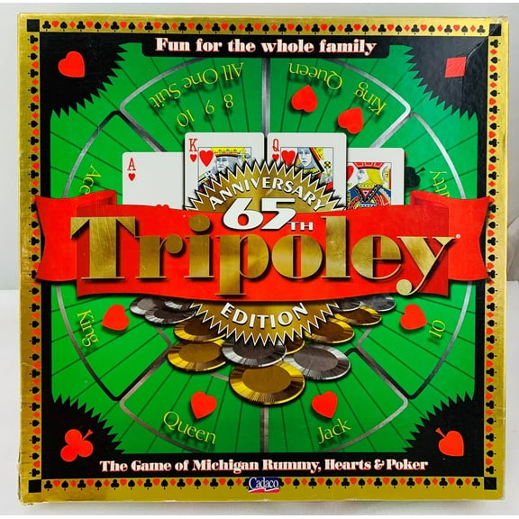 Open Box Tripoley 65th Anniversary Game - 1997 - Cadaco - Great Condition