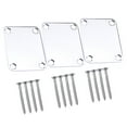 thumbnail image 3 of Guitar Neck Connecting Board Silver 3Pcs 2.5X2X0.2In, 3 of 7