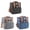 Black, variant on UJMNHYGT Insulated Lunch Bag Lunch Box for Men Women Double Deck, Leakproof Soft Large Adult Camping Cooler Bag for Work Beach Picnic Travel, Reusable Expandable Waterproof Collapsible Tote