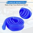 thumbnail image 6 of Unique Bargains 1 Pcs Silicone Vacuum Tubing Hose 3.3Ft 13/16" 20mm ID 2mm Thickness Automotive Vacuum Line High Temperature Blue 130PSI Max Pressure, 6 of 8