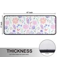 thumbnail image 5 of Kitchen Rugs Sets Of 2,Pioneer Flower Floral Print Pattern Anti Fatigue Kitchen Mat Rugs Non Slip Washable,Decorative Kitchen Floor Mats for Kitchen,Sink,Laundry,17"x47"+17"x47", 5 of 5