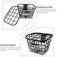 thumbnail image 5 of OATIPHO 1Pc Stainless Steel Black Storage Basket for Bike and Electric Vehicle Accessory, 5 of 6