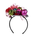 thumbnail image 3 of Diademas navideñas con forma de campana Salvador Aro para el cabello Rojo, 3 of 9