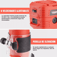 thumbnail image 4 of Router 1026 650w De 6 Velocidades Rojo/Plata, 4 of 5