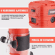 thumbnail image 4 of Router 1026 650w De 6 Velocidades Rojo/Plata, 4 of 5