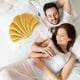 thumbnail image 5 of Almohada con forma de concha: algodón PP/lavable, temática marina/decorativa, para sofá/dormitorio/coche, 5 of 5