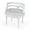 Cottage White, variant on Beaumont Lane Traditional Upholstered 22.5"W Vanity Seat in Cottage White