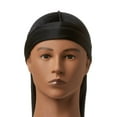 thumbnail image 3 of Durag Red de Kiss Bow Wow Power Wave Velvet Luxe (negro), 3 of 7