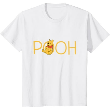 

Winnie the Pooh Classic Lettering Youth T-Shirt for Boy Girl Kids Toddler White Color Size 3T